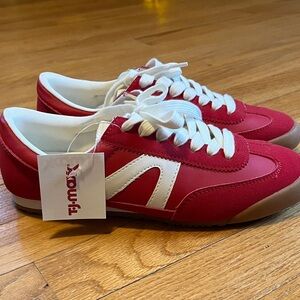 NWT Madden Girl Red and White Sneakers